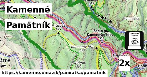 Pamätník, Kamenné