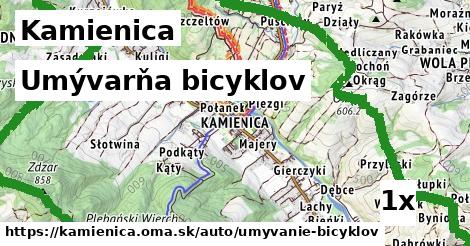 umývarňa bicyklov v Kamienica