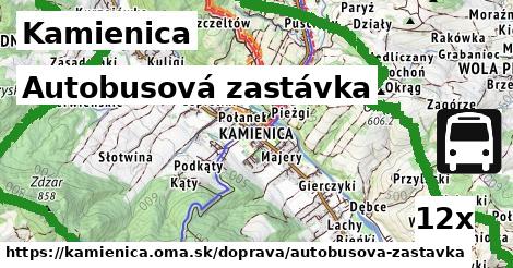 autobusová zastávka v Kamienica