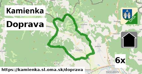 doprava v Kamienka, okres SL