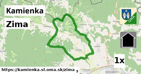 zima v Kamienka, okres SL