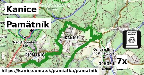 Pamätník, Kanice