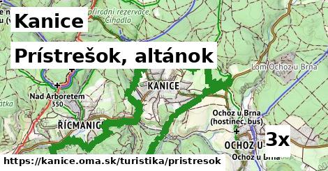 Prístrešok, altánok, Kanice