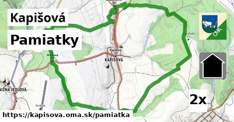 pamiatky v Kapišová