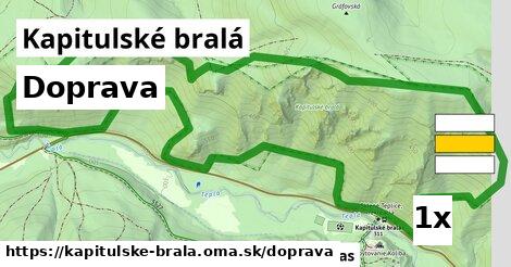 doprava v Kapitulské bralá