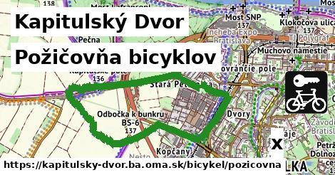 Požičovňa bicyklov, Kapitulský Dvor