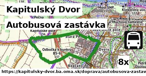 Autobusová zastávka, Kapitulský Dvor