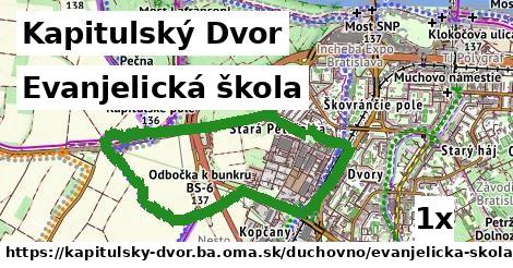 Evanjelická škola, Kapitulský Dvor