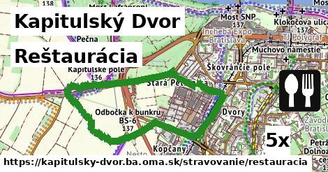 Reštaurácia, Kapitulský Dvor