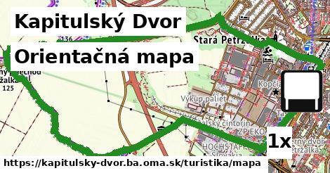 Orientačná mapa, Kapitulský Dvor