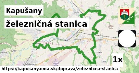 železničná stanica, Kapušany