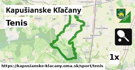 Tenis, Kapušianske Kľačany