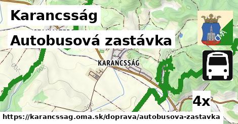 Autobusová zastávka, Karancsság