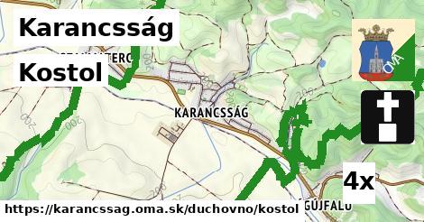 Kostol, Karancsság