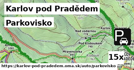 Parkovisko, Karlov pod Pradědem