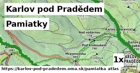 pamiatky v Karlov pod Pradědem