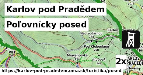 poľovnícky posed v Karlov pod Pradědem