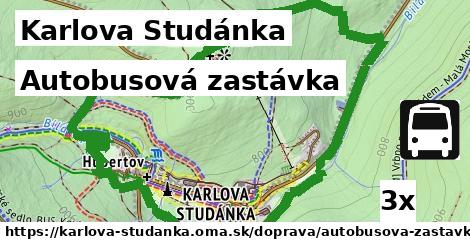 Autobusová zastávka, Karlova Studánka