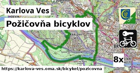 Požičovňa bicyklov, Karlova Ves