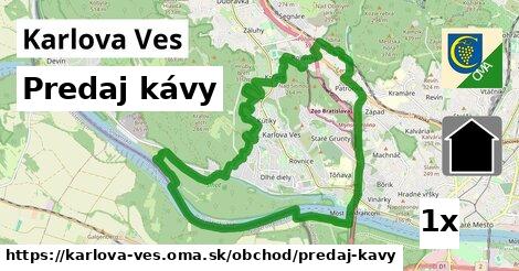 Predaj kávy, Karlova Ves