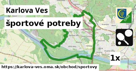 športové potreby, Karlova Ves