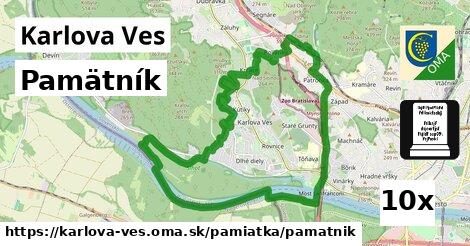 Pamätník, Karlova Ves