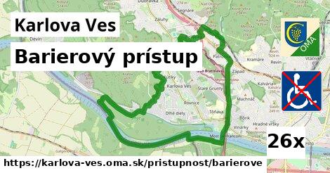 Barierový prístup, Karlova Ves