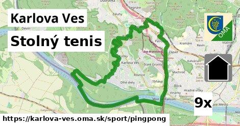 Stolný tenis, Karlova Ves