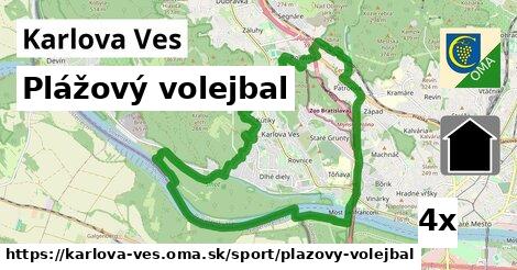 Plážový volejbal, Karlova Ves