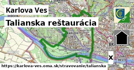 Talianska reštaurácia, Karlova Ves