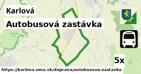 Autobusová zastávka, Karlová