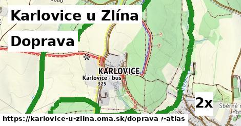 doprava v Karlovice u Zlína