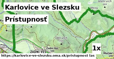 prístupnosť v Karlovice ve Slezsku