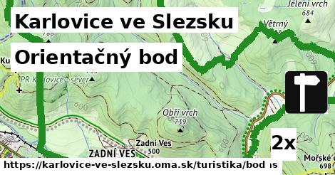 Orientačný bod, Karlovice ve Slezsku