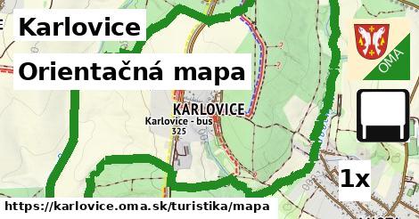 Orientačná mapa, Karlovice