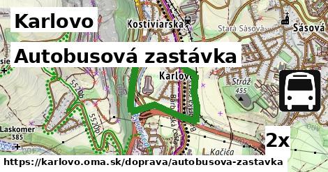 Autobusová zastávka, Karlovo