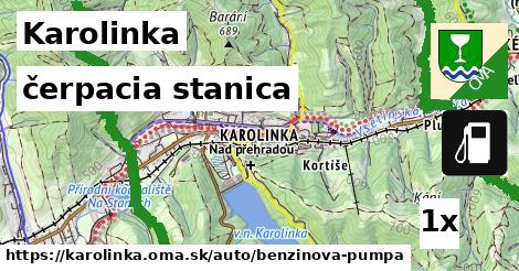 čerpacia stanica, Karolinka