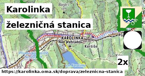 železničná stanica, Karolinka