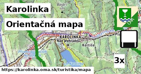 Orientačná mapa, Karolinka