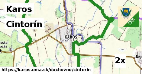 Cintorín, Karos