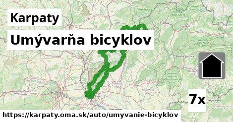 Umývarňa bicyklov, Karpaty