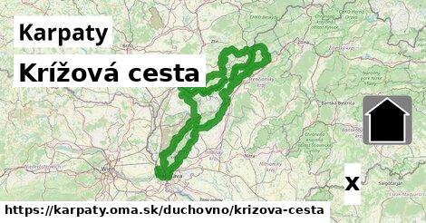 Krížová cesta, Karpaty