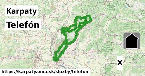 Telefón, Karpaty