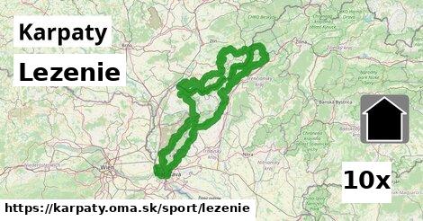 Lezenie, Karpaty