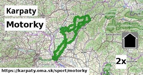 Motorky, Karpaty