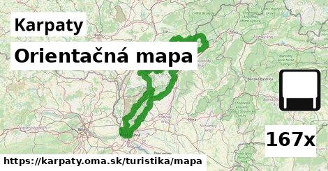 Orientačná mapa, Karpaty