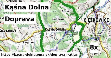 doprava v Kąśna Dolna