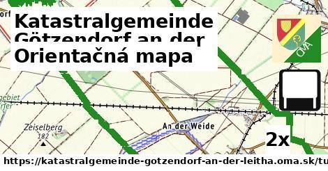 Orientačná mapa, Katastralgemeinde Götzendorf an der Leitha