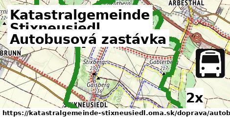 autobusová zastávka v Katastralgemeinde Stixneusiedl