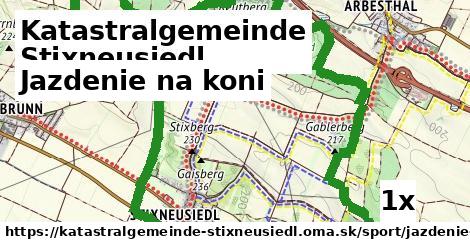 jazdenie na koni v Katastralgemeinde Stixneusiedl